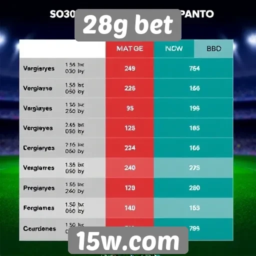 Comparativo entre 28g bet e concorrentes